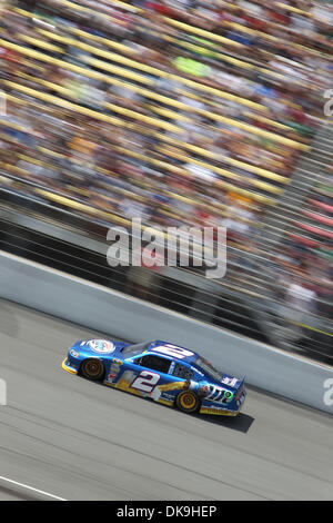 21. August 2011 - Brooklyn, Michigan, USA - NASCAR Sprint Cup Series Treiber Brad Keselowski (2) während der Pure Michigan 400 auf dem Michigan International Speedway. (Kredit-Bild: © Rey Del Rio/Southcreek Global/ZUMAPRESS.com) Stockfoto