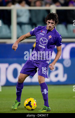 Firenze, Italien. 2. Dezember 2013. Stefan Savic (Fiorentina) Football / Soccer: italienische "Serie A" match zwischen Fiorentina 4-3 Hellas Verona am Stadion Artemio Franchi in Florenz, Italien. Bildnachweis: Maurizio Borsari/AFLO/Alamy Live-Nachrichten Stockfoto