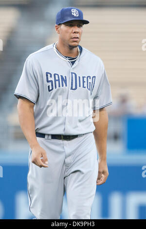 29. August 2011 - Los Angeles, Kalifornien, USA - San Diego Padres linker Feldspieler Kyle Leerzeichen #88 während der Major League Baseball Spiel zwischen den San Diego Padres und die Los Angeles Dodgers im Dodger Stadium. (Kredit-Bild: © Brandon Parry/Southcreek Global/ZUMAPRESS.com) Stockfoto