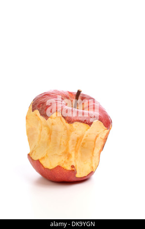 Apple auf weißem Hintergrund Stockfoto