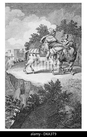 Die Ermordung von Arthur von König Johann Stockfoto