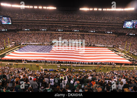 11. September 2011 - East Rutherford, New Jersey, USA - Pre-game Zeremonien bei Met Life-Stadion in East Rutherford, New Jersey t (Credit-Bild: © Brooks Von Arx/Southcreek Global/ZUMAPRESS.com) Stockfoto