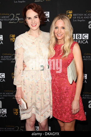 Michelle Dockery und Joanne Froggatt BAFTA Los Angeles TV Tee 2012 präsentiert von BBC America-Ankünfte Los Angeles, Kalifornien, USA Stockfoto