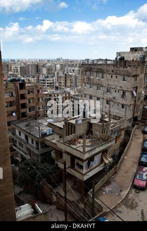 Tripolis ist die zweitgrößte Stadt und der zweitgrößte Hafen des Libanon sowie die Hauptstadt der Provinz Nord-Libanon. Tripolis, 85 km nördlich von Beirut an der Mittelmeerküste. Die Bevölkerung der Metropolregion ist ungefähr 500.000 Stockfoto