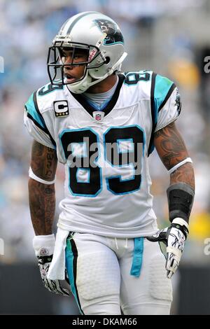 18. September 2011 - Charlotte, North Carolina, USA - Carolina Panthers Wide Receiver Steve Smith (89) Packers Niederlage die Panthers 30-23 bei der Bank of America Stadium in Charlotte, North Carolina. (Kredit-Bild: © Anthony Barham/Southcreek Global/ZUMAPRESS.com) Stockfoto