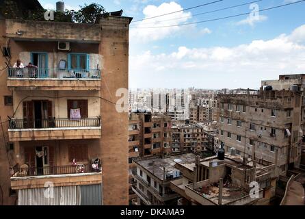 Tripolis ist die zweitgrößte Stadt und der zweitgrößte Hafen des Libanon sowie die Hauptstadt der Provinz Nord-Libanon. Tripolis, 85 km nördlich von Beirut an der Mittelmeerküste. Die Bevölkerung der Metropolregion ist ungefähr 500.000 Stockfoto