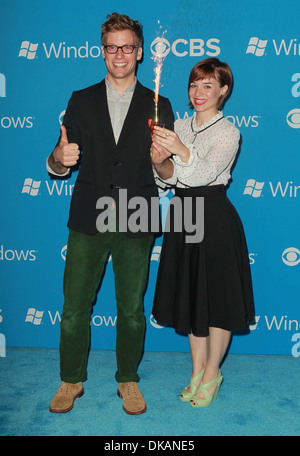 Barrett Foa Renee Felice Smith CBS 2012 Herbst Premiere Party statt bei Greystone Manor West Hollywood Kalifornien - 18.09.12 Stockfoto