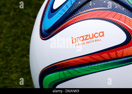 Adidas Brazuca, Offizieller Spielball der FIFA WM Brasilien 2014 Stockfoto