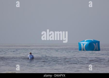 21. September 2011 - San Clemente, Kalifornien, Vereinigte Staaten von Amerika - 21. September 2011: Kelly Slater gewinnt den ASP Hurley Pro am unteren Böcke in San Clemente, Kalifornien. (Kredit-Bild: © Josh Kapelle/Southcreek Global/ZUMAPRESS.com) Stockfoto