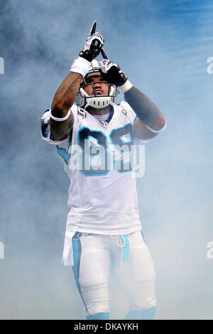 25. September 2011 - Charlotte, North Carolina, USA - Carolina Panthers Wide Receiver STEVE SMITH (89). Panthers besiegen Jaguare 16-10 bei der Bank of America Stadium. (Kredit-Bild: © Anthony Barham/Southcreek Global/ZUMAPRESS.com) Stockfoto