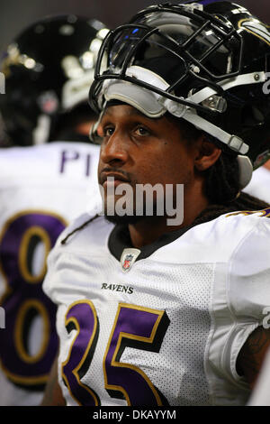 25. September 2011 - Saint Louis, Missouri, USA - Baltimore Ravens Runningback Anthony Allen (35) wie während der NFL-Spiel zwischen den St. Louis Rams und die Baltimore Ravens auf Edward Jones Dome in St. Louis, Missouri. Raben besiegte die Rams 37-7. (Kredit-Bild: © Scott Kane/Southcreek Global/ZUMAPRESS.com) Stockfoto