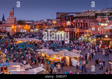 Djemaa el-Fna Platz in Marrakesch, Marokko Stockfoto