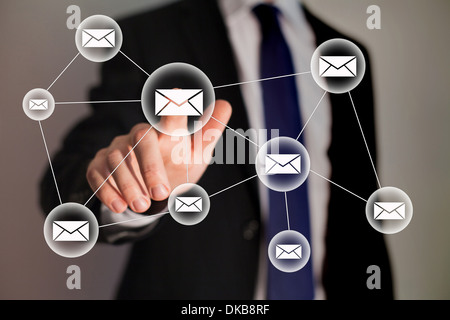 e-Mail- und Business-Technologie Stockfoto