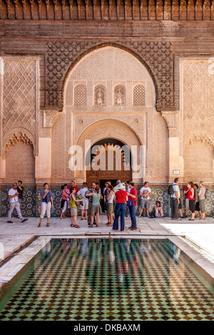 Ali Ben Youssef Medersa, Marrakesch, Marokko Stockfoto