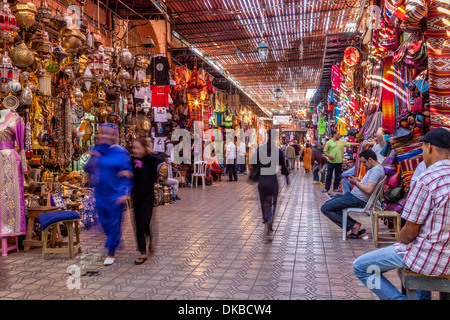 Der Souk, Marrakesch, Marokko Stockfoto