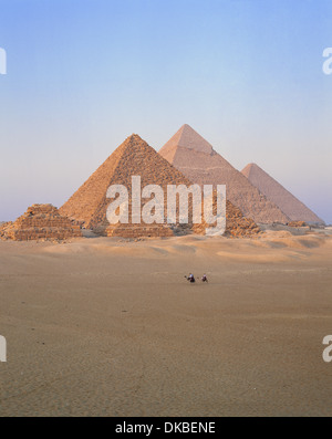 Pyramids Cairo-Ägypten-Nordafrika Stockfoto