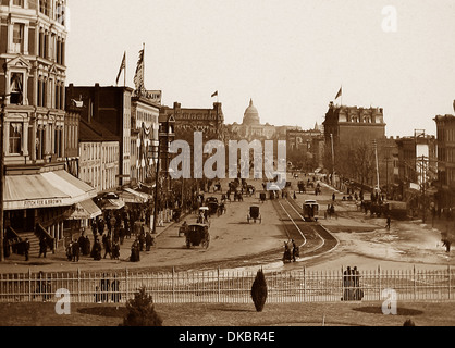 USA-Washington DC Pennsylvania Avenue frühen 1900er Jahren Stockfoto