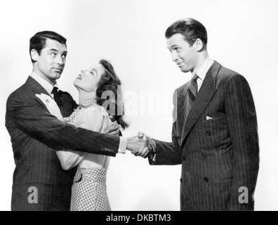 DIE PHILADELPHIA Geschichte 1940 MGM-Film mit linken James Stewart, Cary Grant und Katherine Hepburn Stockfoto