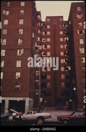 AVENUE D WOHNPROJEKT AUF DER LOWER EAST SIDE VON MANHATTAN IN NEW YORK CITY. DIE INNENSTADT IST HEUTE EIN ABSOLUTES... 555940 Stockfoto