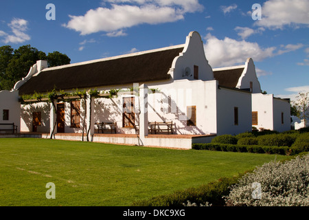 Cape niederländischen Architektur in den Weinbaugebieten des Western Cape Stockfoto