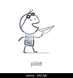 Pilot Stock Vektor