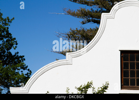 Cape niederländischen Architektur in den Weinbaugebieten des Western Cape Stockfoto