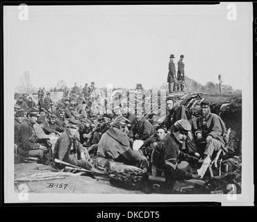 In den Schützengräben vor Petersburg, Virginia, 1865 524576 Stockfoto