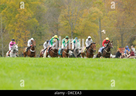 22. Oktober 2011 - Far Hills, New Jersey, USA - an Bord gewinnt die am 91. Far Hills Race Jahrestagung in Far Hills, NJ am 22.10.11. Trainiert von (Kredit-Bild: © Ryan Lasek/Eclipse/ZUMAPRESS.com) Stockfoto