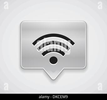 WiFi Verbindung Karte Locator. Eps10 Vektor-illustration Stock Vektor