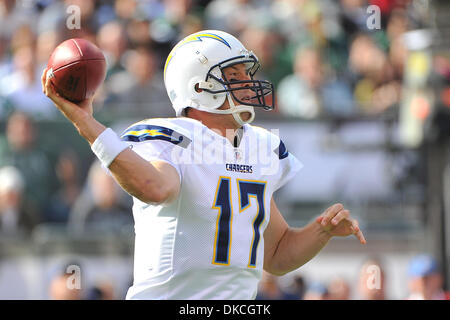 23. Oktober 2011 - East Rutherford, New Jersey, USA - in National Football League-Aktion bei Met Life-Stadion in East Rutherford New Jersey New York San Diego zur Halbzeit 14 bis 10 Routen (Credit-Bild: © Brooks Von Arx/Southcreek/ZUMAPRESS.com) Stockfoto