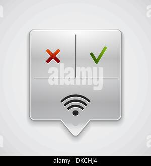 WiFi Verbindung Karte Locator. Eps10 Vektor-illustration Stock Vektor