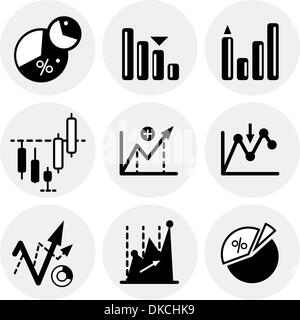 Schwarz Handy-Symbole - Vektor Icon Set Stock-Vektorgrafik - Alamy