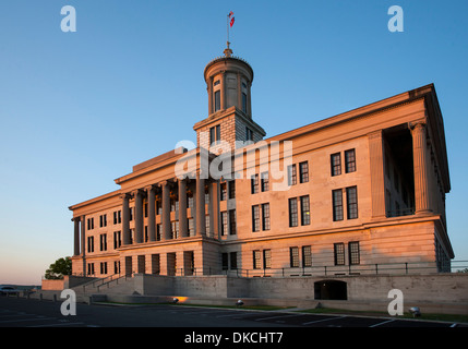 Tennessee Capital Building in Nashville, TN Designed von William Strickland, bemerkte Philadelphia Architekten. Stockfoto