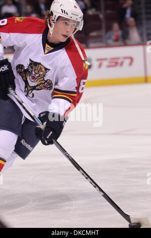 24. Oktober 2011 weiter - Montreal, Quebec, Kanada - Florida Panthers Tim Kennedy (8) im Warm-up vor den Montréal Canadiens Spiel gegen die Florida Panthers im Centre Bell. (Kredit-Bild: © Phillippe Champoux/Southcreek/ZUMAPRESS.com) Stockfoto
