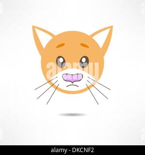 Traurige Katze. Stock Vektor