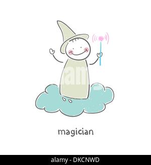 Magier. Abbildung. Stock Vektor