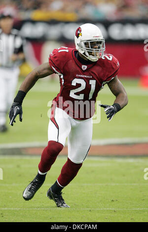 24. Oktober 2011 - Chandler, Arizona, USA - Arizona Cardinals defensive zurück Patrick Peterson (21) in der Berichterstattung in einem NFL-Spiel gegen die Pittsburgh Steelers im University of Phoenix Stadium in Chandler, AZ (Credit-Bild: © Gene Lower/Southcreek/ZUMAPRESS.com) Stockfoto