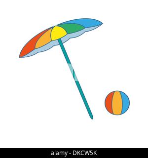 Sonnenschirm Stock Vektor