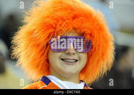 29. Oktober 2011 - Atlanta, Georgia, USA - A Fan am Georgia Tech-Clemson Spiel im Bobby Dodd Stadium in Atlanta Georgia.  Georgia Tech gewinnt 31-17. (Kredit-Bild: © Marty Bingham/Southcreek/ZUMAPRESS.com) Stockfoto