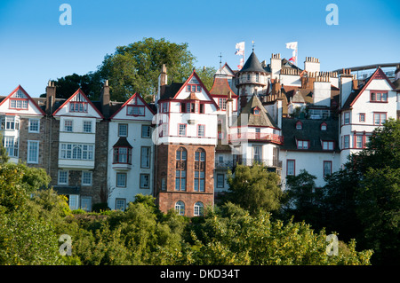 Ramsay Garten unter Edinburgh Castle im Bereich Castlehill von Edinburgh Stockfoto