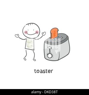 Toaster Stock Vektor
