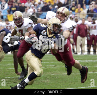 30. Dezember 2006; Charlotte, NC, USA; NCAA Football: Marine #28 ZERBIN SINGLETON als Boston College schlagen Navy 25-24, wie Meineke Car Care Schüssel an die Bank of America Stadium in der Innenstadt von Charlotte stattfand.   Obligatorische Credit: Foto von Jason Moore/ZUMA Press. (©) Copyright 2006 von Jason Moore Stockfoto