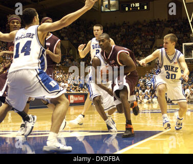 6. Januar 2007 - Durham, NC, USA - NCAA College Basketball The Virginia Tech Hokies schlagen die Duke Blue Devils 69-67 in einer Überstunden, als sie Cameron Indoor Stadium befindet sich in der Campus spielten der Duke University in Durham. Stockfoto