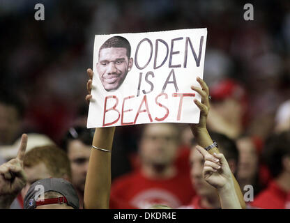 2. April 2007 - Atlanta, GA, USA - Ohio State melden.  (Kredit-Bild: © Damon Higgins/Palm Beach Post/ZUMA Press) Einschränkungen: USA Tabloid Rechte heraus! Stockfoto