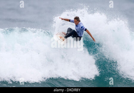 4. April 2007 gewann - Bells Beach, Australien - SAMANTHA CORNISH (Aus/Crescent Head/NSW) eindrucksvoll ihre Runde eine Wärme an Glocken jede besiegte Chelsea Hecken (Aus/NSW) und Amy Stewart (Aus/Vic). (Kredit-Bild: © Steve Robertson/ASP-bedeckten Bilder/ZUMA Press) Stockfoto