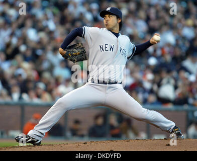 22. Juni 2007 liefert - San Francisco, CA, USA - New York Yankees Start Krug KEI IGAWA gegen die San Francisco Giants im AT&T Park in San Francisco, Kalifornien, auf Freitag, 22. Juni 2007. (Kredit-Bild: © Ray Chavez/der Oakland Tribune/ZUMA Press) Stockfoto