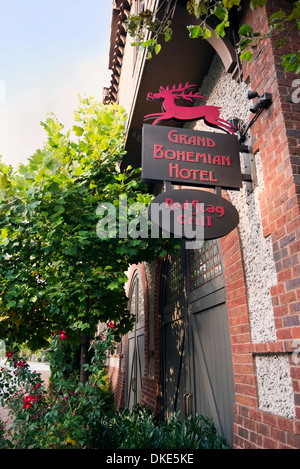 Grand Bohemian Hotel und Rothirsch Grill Restaurant in Asheville, North Carolina Stockfoto