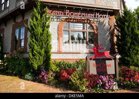 Grand Bohemian Hotel und Rothirsch Grill Restaurant in Asheville, North Carolina Stockfoto