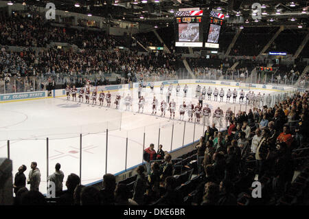 24. März 2007: The University of Maine besiegte der University of Massachusetts 3-1 in der 2007 NCAA Herren Hockey East Regional die Blue Cross Arena in Rochester, New York. (Kredit-Bild: © Alan Schwartz/Cal-Sport-Medien) Stockfoto