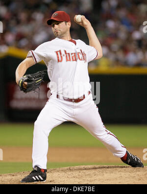 13. Juli 2007: Arizona-Diamantmarkierungen Krug Doug Davis auf dem Hügel gegen die San Diego Padres im Chase Field in Phoenix, Arizona. Die Diamondbacks besiegte die Padres 8-3 (Credit-Bild: © Max Simbron/Cal Sport Media) Stockfoto